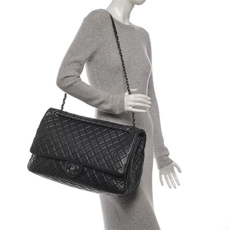 chanel classic flap xxl|Chanel xxl travel flap bag.